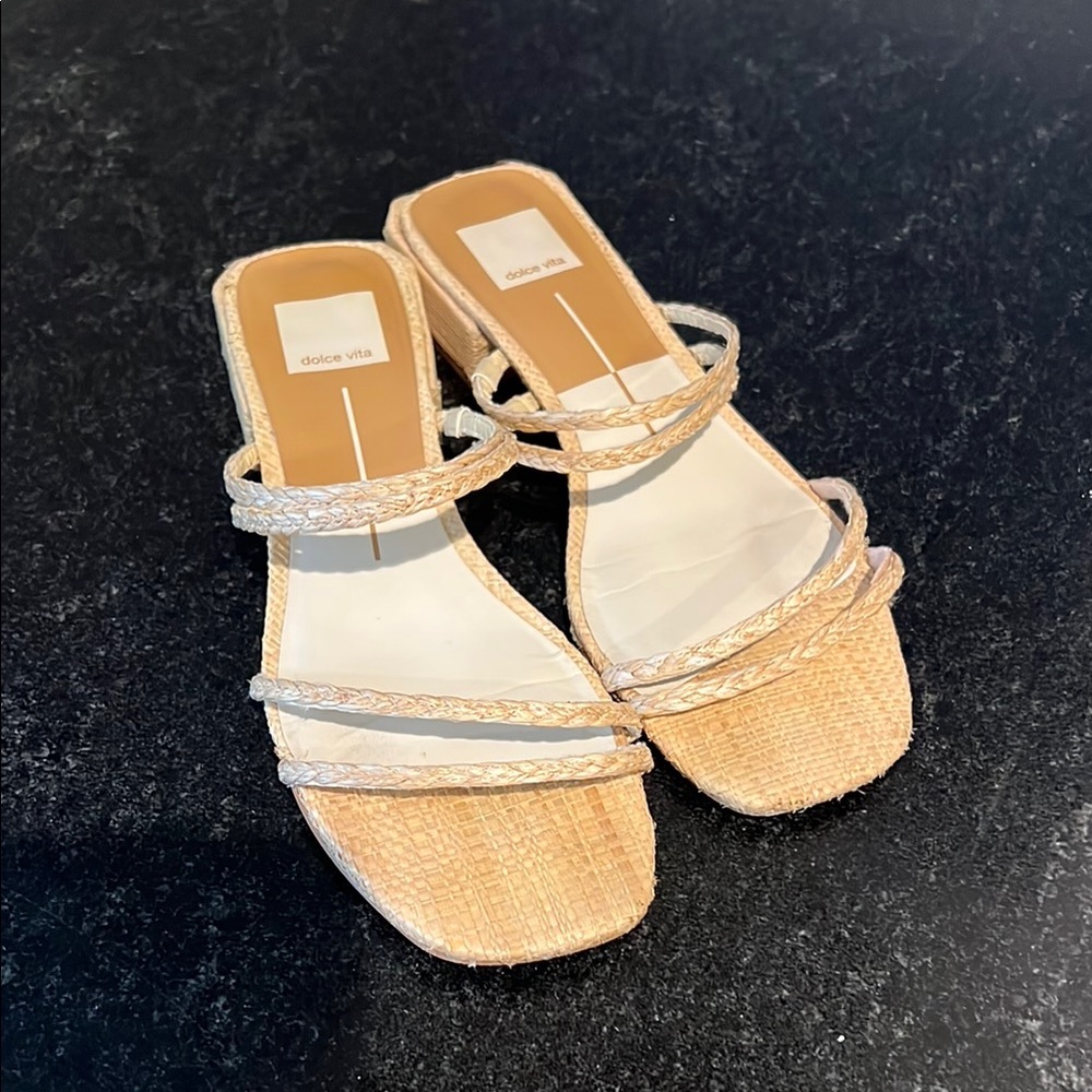 Dolce Vita Tan Sandals Slip-On Style